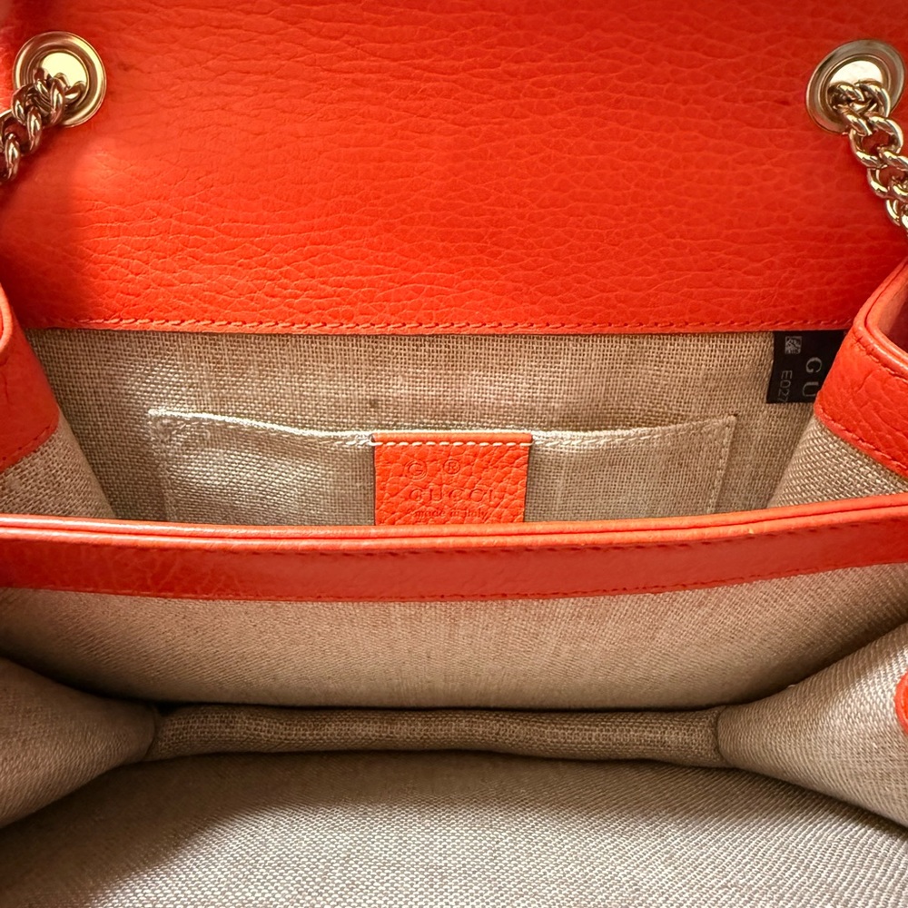 Gucci Orange Leather Shoulder/Crossbody Bag - Picture 9 of 12